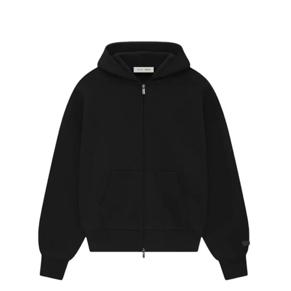 🖤 Essentials Fear of God Classic Zip-Up Hoodie – Jet Black (SS25) (XS–XL) 🖤 - Picture 1 of 1